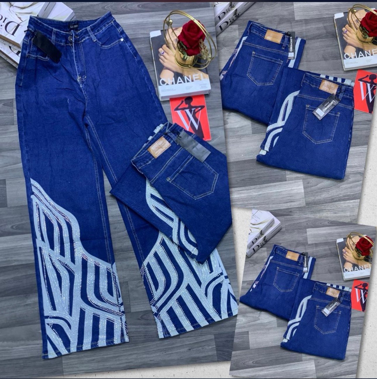 Luchino Arctic Wing Ultra-Long Denim - Image 3