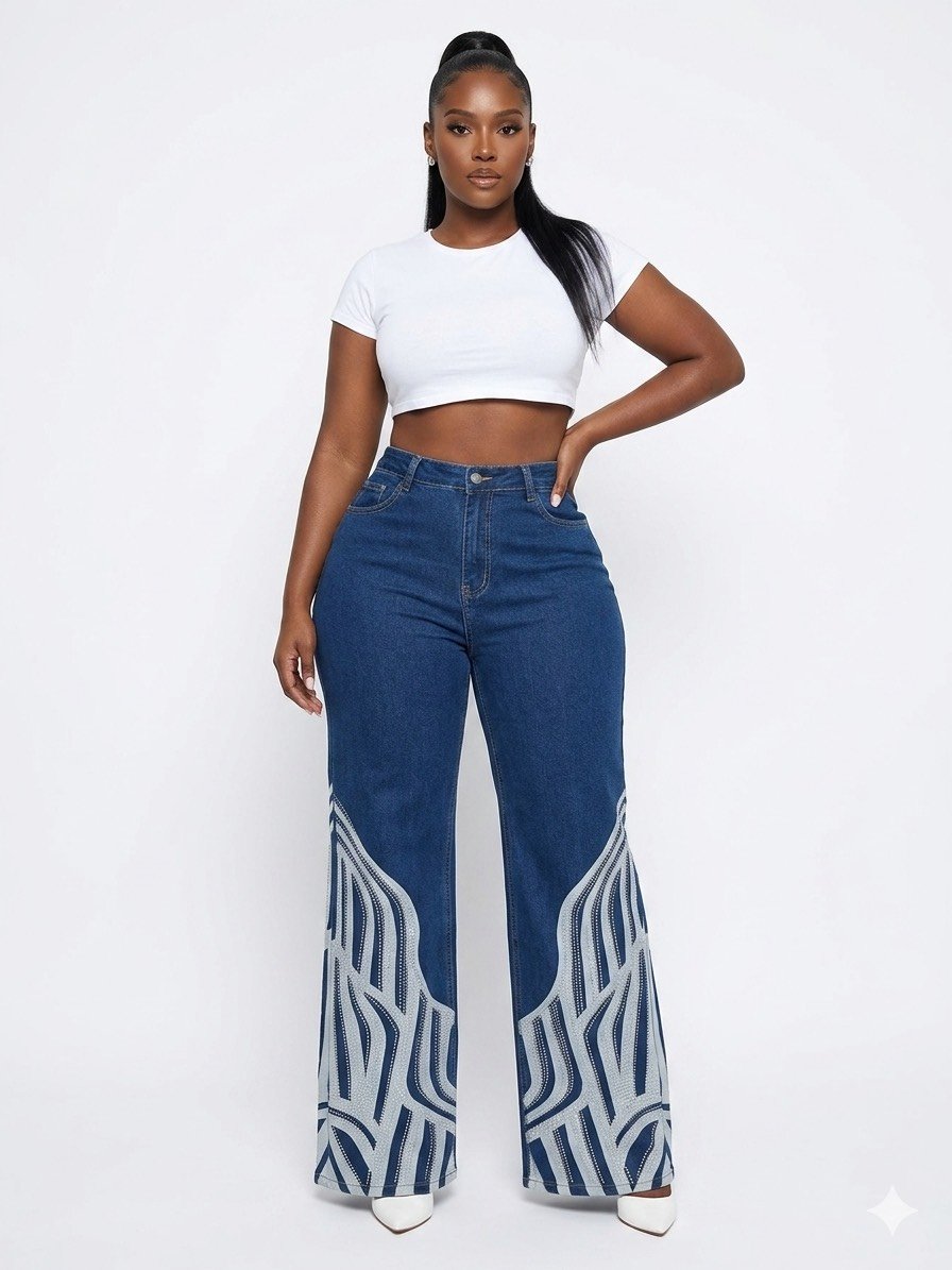 Luchino Arctic Wing Ultra-Long Denim